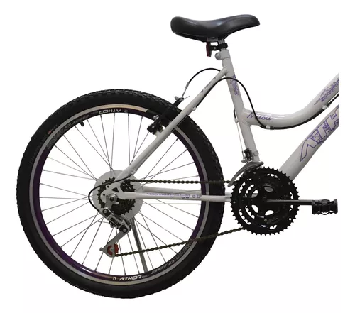 MG Bicicletas - Bicicleta aro 24 feminina , com cesta 