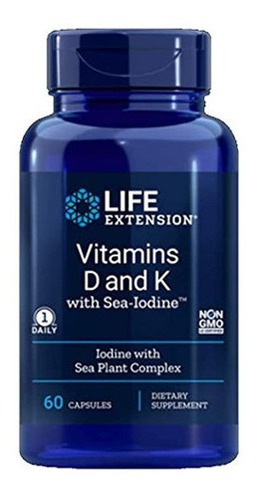 Life Extension Vitamins D Y K Con Sea-iodine 60 Capsulas (p