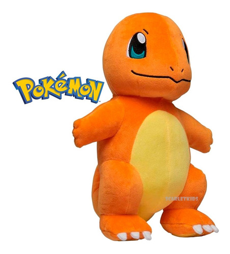 Imagen 3 de 7 de Pokemon Peluche Charmander 30 Cm Original Scarlet Kids