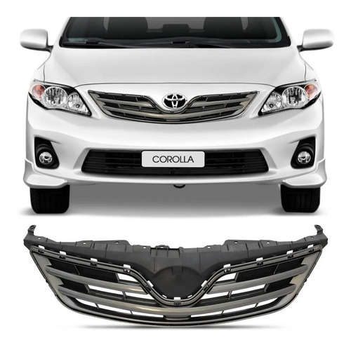 Grade Frontal Corolla 2012 2013 2014 Cinza 