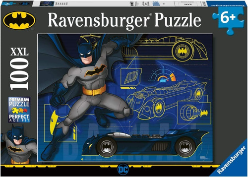 13262 Batman Batimóvil Rompecabezas Ravensburger 100 Piezas