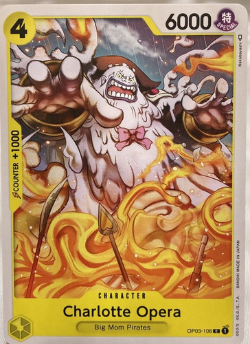 One Piece Card Game Op03 - Charlotte Opera