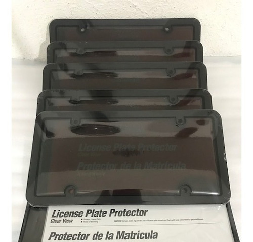 Porta Placa Ahumado 95% Protector De Matricula O Cubre Placa