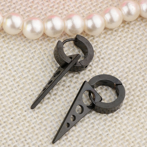 1 Par Pendientes Para Hombre, Accesorios De Moda De Joyería
