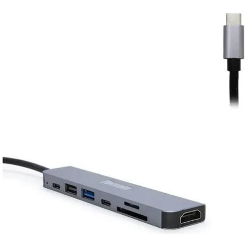 Adaptador Tipo C Para Hdmi/usb/sd Card/tipo C Mtv-616 Tomate