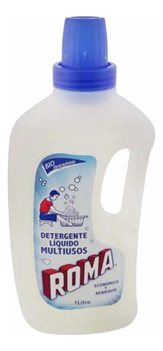 Pack 3x Detergente Líquido Biodegradable Roma Multiusos 1 L