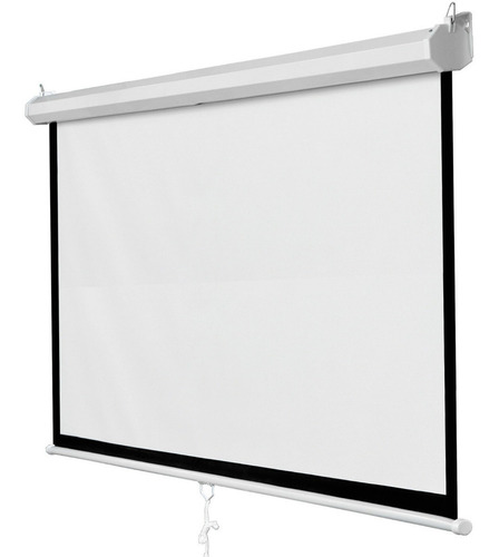 Pantalla Manual De Proyeccion, 120'' Pulgadas, Hd 16:9 Alta Definicion, Retractil