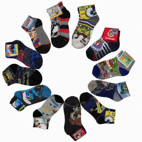 Tines Caricaturas Para Bebés Y Niños, Mayoreo, 360 Pares.