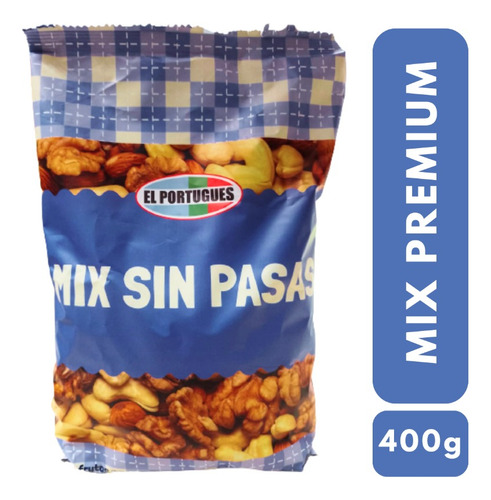 Mix De Frutos Secos Sin Pasas Premium X 400g- El Portugues