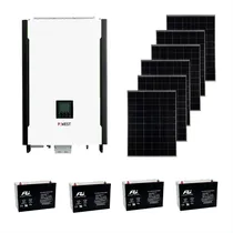 Comprar Kit Inversor Solar Powest 6kva + 6 Paneles + 4 Baterías Gel