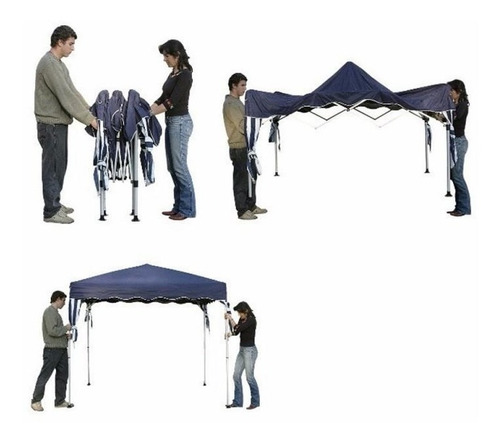 Tenda Gazebo Azul 2,4 X 2,4 Metros Articulada Belfix