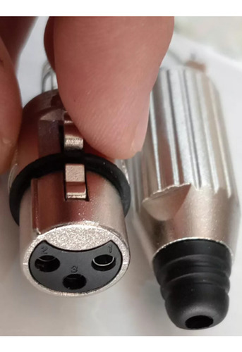 6 Conector Metalico Compatible Con Switchcraft Canon Xlr Dmx 6 Hembras