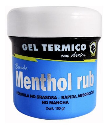 Gel Termico Menthol Rub 100gr - g a $119