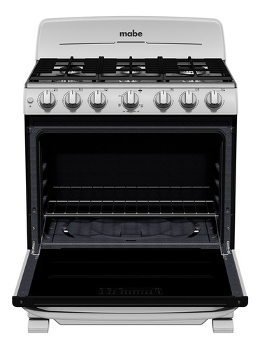Estufa De Piso 76 Cm Plata Mercury Mabe-em7647bfis0