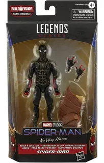 Marvel Legends Spider-man Traje Negro Dorado Spiderman Nuevo