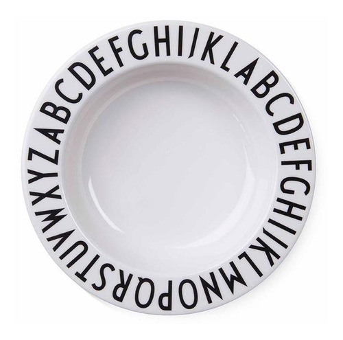 Design Letters Plato De Melamina Para Nios, Placa Abc Para B