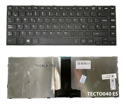 Teclado Toshiba C40-b C40d-b C40t-b C45-b C45d-b C45t-b Esp