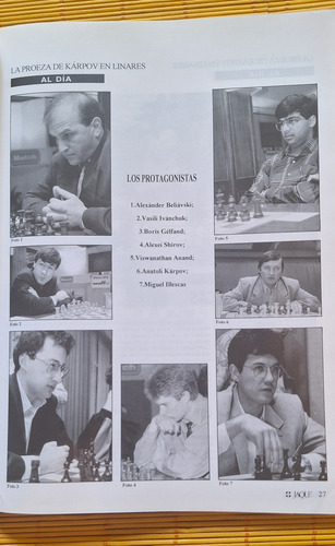 Ajedrez, Revista Jaque (1994) Karpov Ganador Linares
