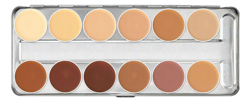 Kryolan Corretivo Dermacolor Paleta Brasil 12 Cores