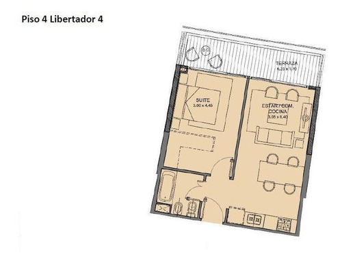 Imagen 5 de 5 de Departamento En Venta 2 Ambientes Olivos