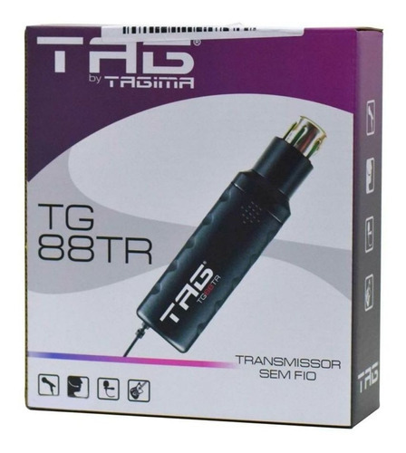 Transmissor Tagsound Tg88tr Sem Fio Uhf Para Microfo De Cabo