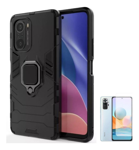 Case Funda Armadura Para Xiaomi Poco F3 / Mi 11i + Vidrio