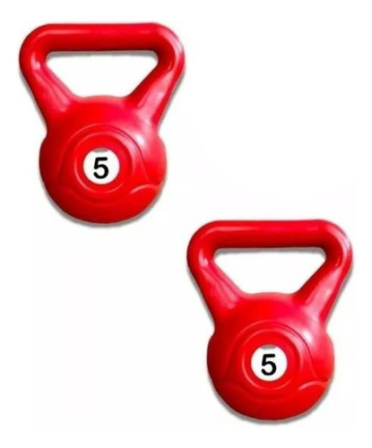 Par De Pesas Rusas Kettlebell  5kg - Pack X 2 U. -  Vera