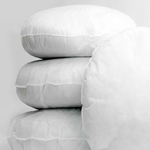 Relleno Almohadon Circular 45cm Diametro X 10 Unidades!! Color Blanco Diseño De La Tela Liso