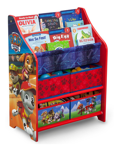 Organizador De Libros Y Juguetes Paw Patrol Por Nick Jr