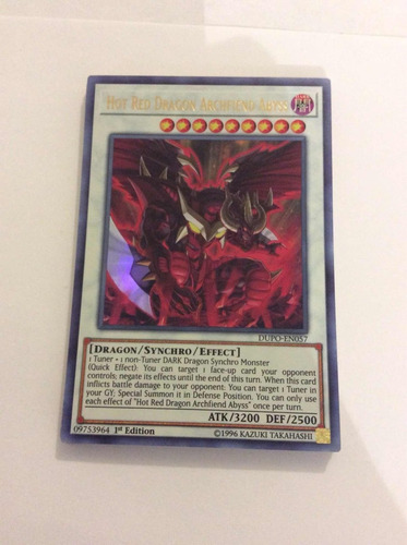Hot Red Dragón Archfiend Abyss Ultra Rare Yugioh