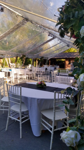 Alquiler Living Rustico Puff Silla Mesa Carpa Sillon Eventos