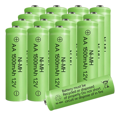 Batería Aa Recargable Nimh 1.2v1500mah Batería Recargable Do
