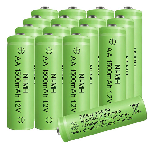 Batería Aa Recargable Nimh 1.2v1500mah Batería Recargable Do