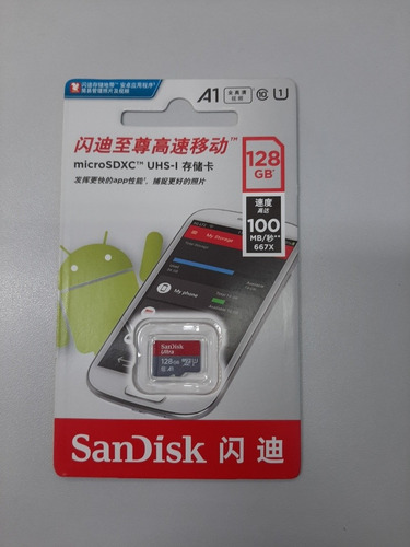 Cartão De Memoria 128gb Ultra A1 Microsdxc Sandisk