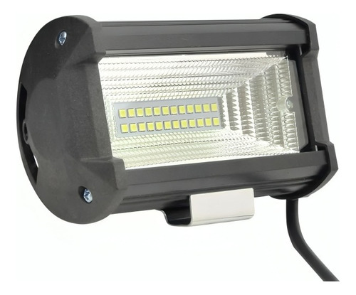 Neblinero 24 Led 48w, 12/24v, Fondo Cromado.