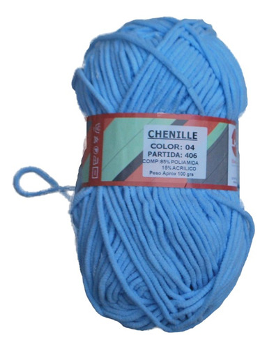 Chenille Pack X 6 Ovillos 100gr Lho  