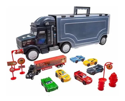 Camion con cheap autos de juguetes