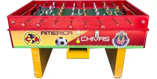 Futbolito Tradicional Con Mecanismo Chivas Vs America