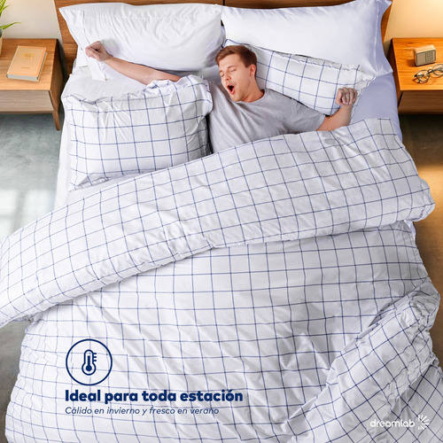 Funda De Duvet Dreamlab Individual Con Diseño Incluye 2pzas