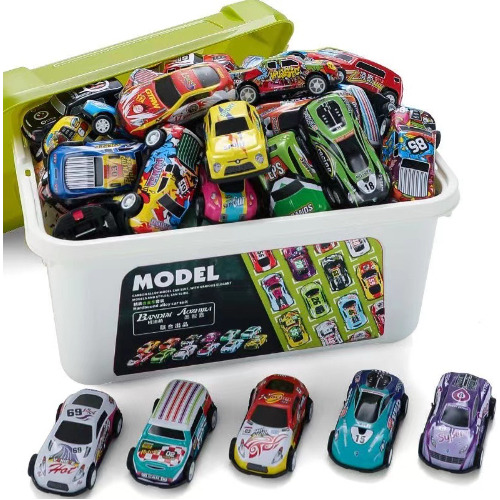 20 Piezas De Metal Car Toys, Juguete De Fundición A Presión,