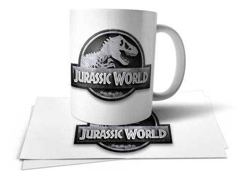 Jurassic World Logo Dinosaurios Taza Polimero T P E