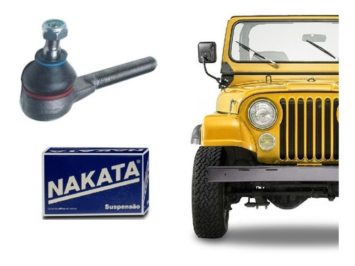 Terminal Direção Nakata Willys / Jeep/rural/f75 - Esq Ou Dir