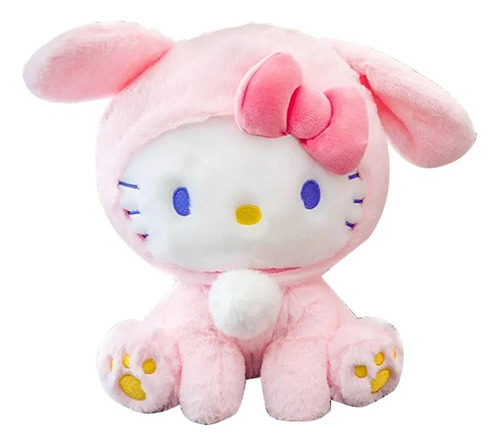 Peluche Hello Kitty Disfraz Conejo Sanrio Original 22cm