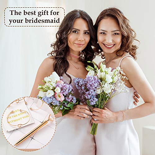~? Hicarer 12 Piezas Dama De Honor Sets Pulsera Elástica Nud