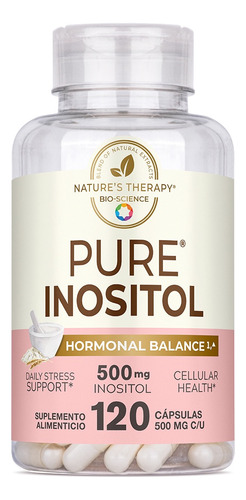 Nature's Therapy Inositol Puro, Balance Hormonal, 100% Natural,Sin sabor