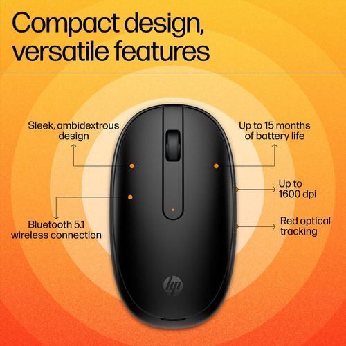 Mouse Hp 240 Bluetooth 5.1 Sem Fio 1600 Dpi 3v0g9aa