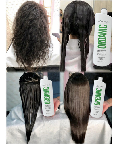Imagem 4 de 8 de Progressiva Organica Sem Formol Troia Hair Com Brinde Linha