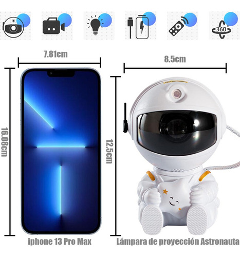 Función De Proyección Del Cinturón De Luz Led Del Astronauta