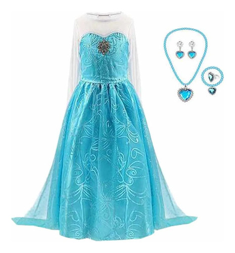 Vestidos De Dama De Honor De Elsa Encanto Para Niñas Pequeña