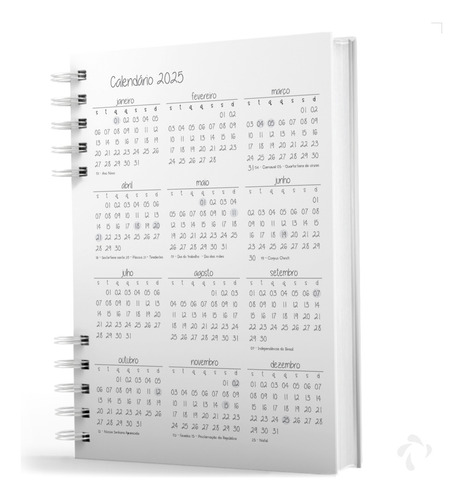 Agenda Nisti Print Agendamentos Manicure Cor Creme